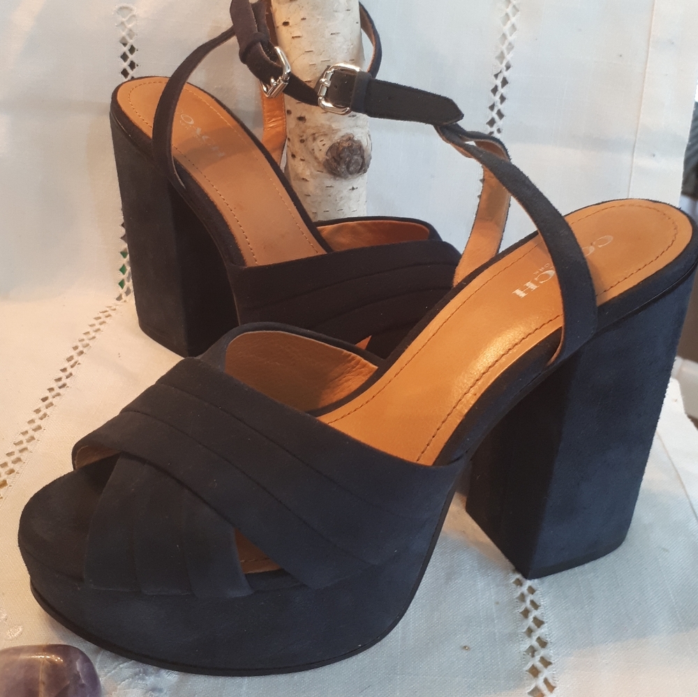 Coach platform heels s 7